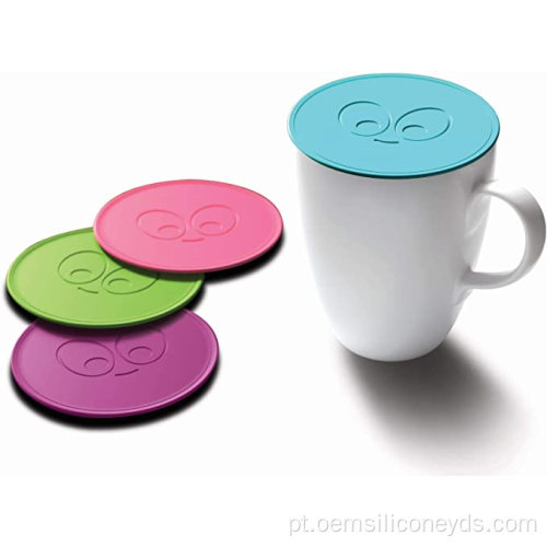 Capa de caneca de café de silicone livre BPA